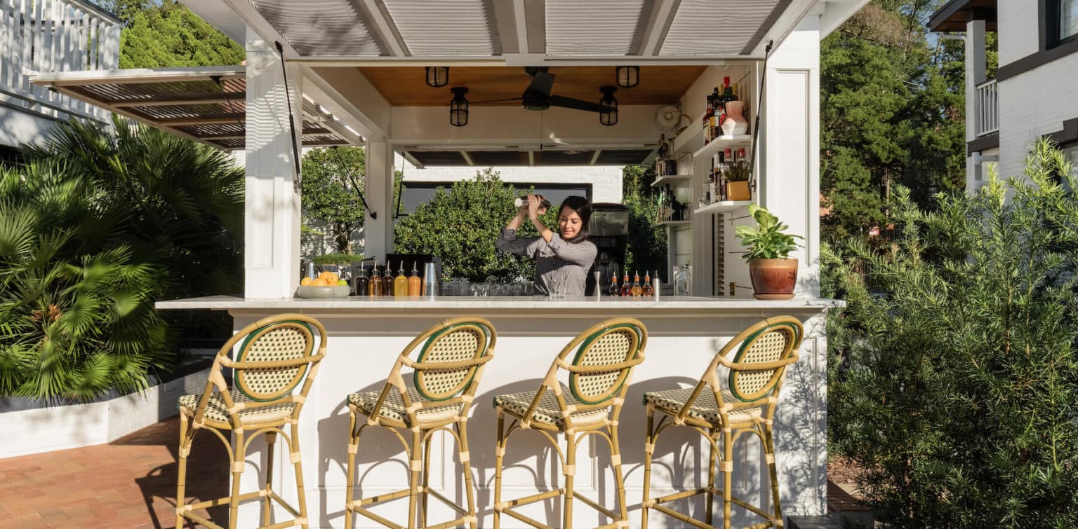 bartender making a drink